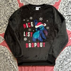 Stitch Christmas Fuzzy Sweatshirt